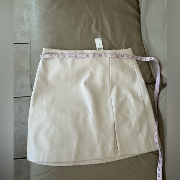 By Anthropologie Micro Mini Faux Leather Skirt. Size 10. MSRP $120 - Picture 7 of 14